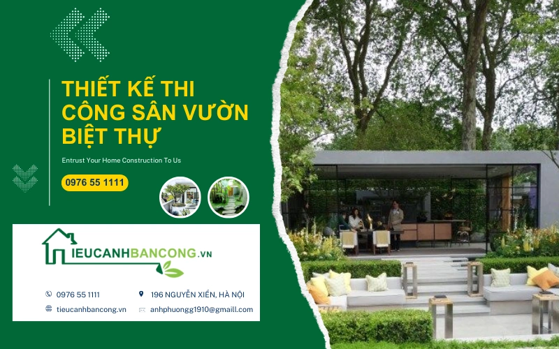 thi công biệt thự sân vườn