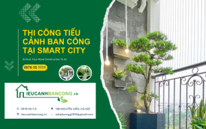 dự án thi công tiểu cảnh ban công tại Vinhomes smart city