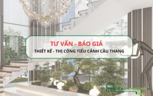 tiểu cảnh cầu thang